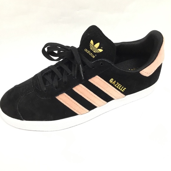 adidas gazelle black and pink